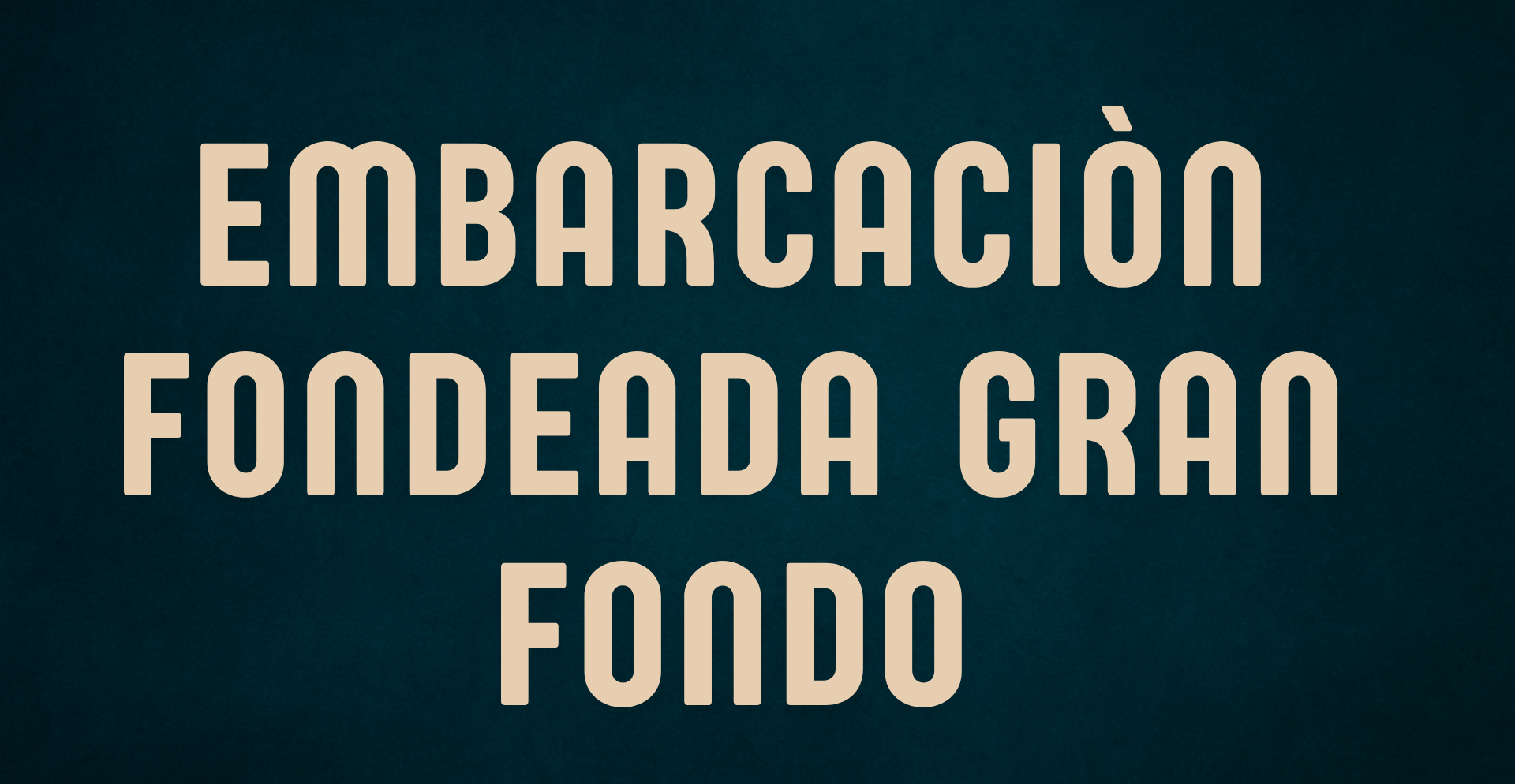 Embarcación Fondeada Gran Fondo